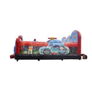 Inflatable Rescue Squad Playground Combo Pvc Inflatable Bouncer Slide Inflatable