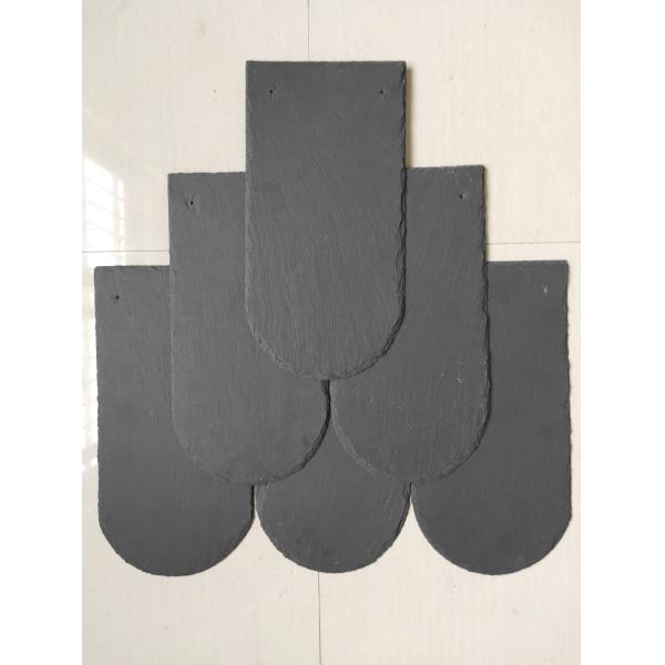 Buy U Shape Roofing Paving Slate Culture Stone Tiles Natural Black at wholesale prices