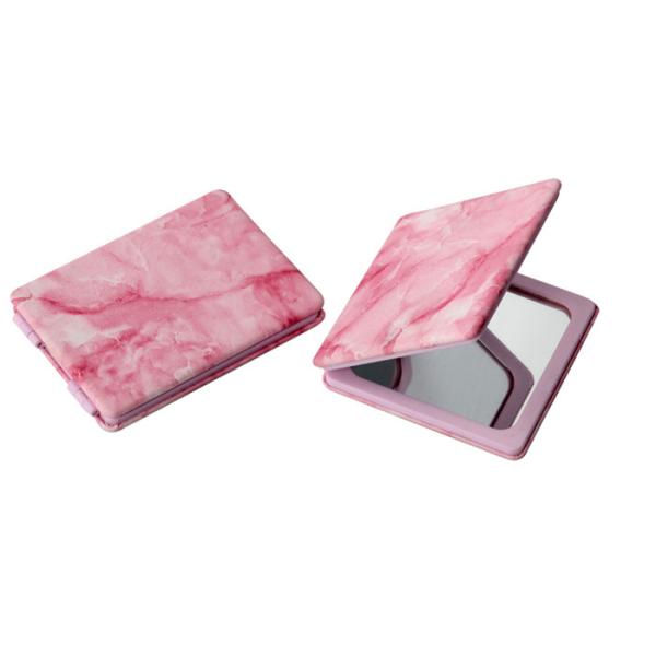Buy Marble Engraved Handbag Compact Mirror Decorative Silver Stamping Pantone at wholesale prices