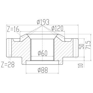Non Standard Axle Straight Bevel Gear 20CrMnTi Materials High Precision