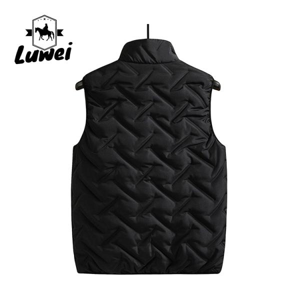 Breathable Padded Cold Weather Vest Down Puffer Utility Windproof Men Winter Vest