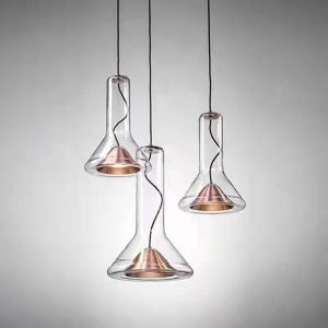 Quality Modern Minimalist Glass Horn Pendant Lamp Bar Restauran Cafe Whistle Medium Pendant Lamp(WH-GP-164) for sale