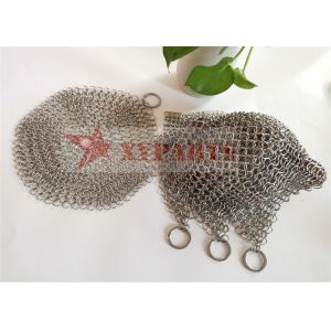 Small Ring 8 In Chainmail Scrubber Dishcloth Cookware