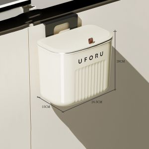 Plastic Big Capacity Waste Bin Separation Bin Waterproof Sticker Design for