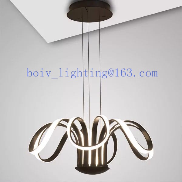 Modern LED Pendant Light With Lamp For Home Decoration Chome