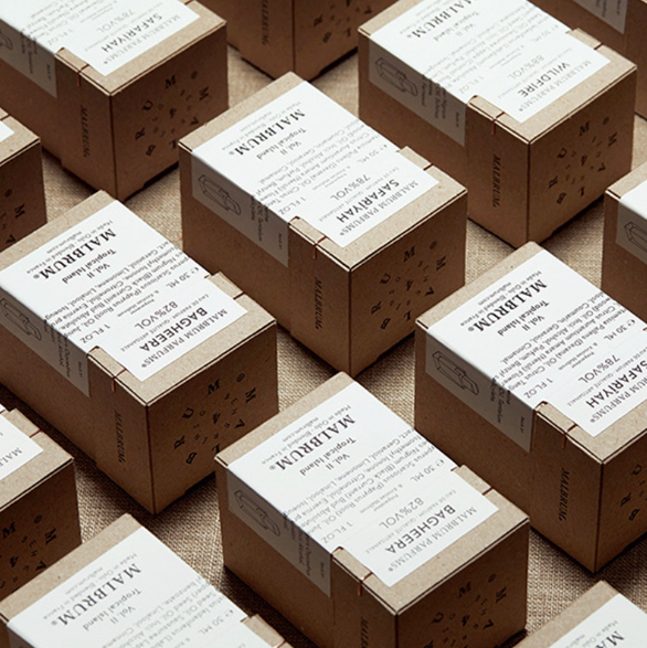 Customizable Eco-Friendly Kraft Perfume Box Set