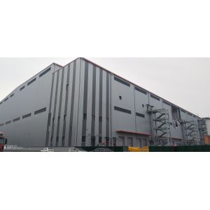 OEM Pharmaceutical Logistics Prefabricated Metal Buildings H Section Portal