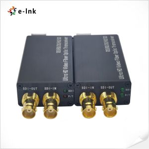 Mini Bidirectional 12G SDI Fiber Converter 5-15VDC SMF 20KM