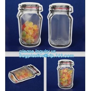 zip lock bag stand up pouch with zipper for dog food packaging, foil stand up