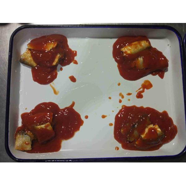 Buy 155g Mackerel Canned Fish In Tomato Sauce HACCP Certificated at wholesale prices