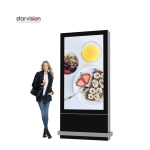 4k 700cd/m2 206W Floor Mount Digital Signage 1430x803mm