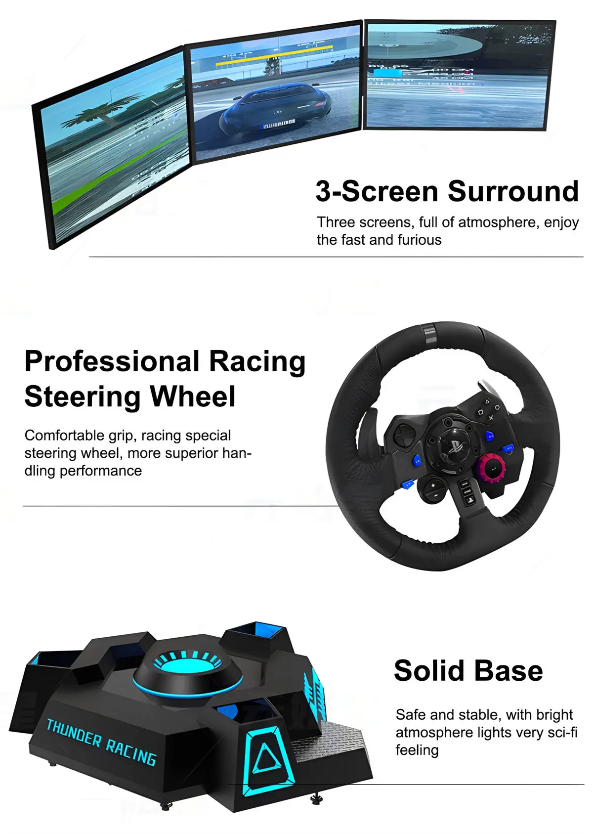 Motorbike Driving Machine Metal Car Racing Game Machine for Kids Age 6 Years