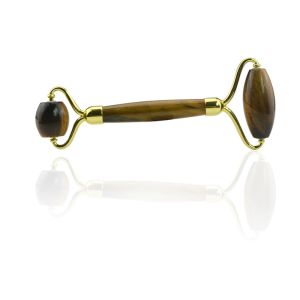 Custom Tiger Eye Face Jadeite Stone Jade Stone Rollers Handmade