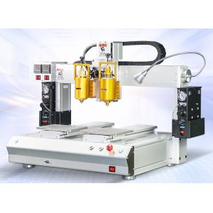 XHL-D5331double head double work table glue dispenser machine 4 axis glue