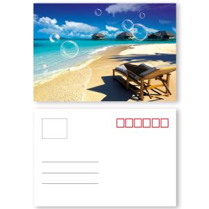 Plastic Card Printing 3D Lenticular Postcard With Landscape