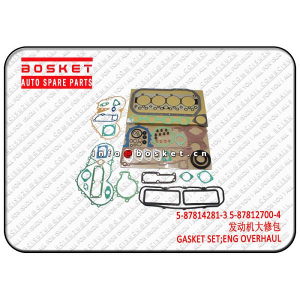 Buy 4BG15878142813 5878127004 Isuzu Engine Parts 5-87814281-3 5-87812700-4 Engine Overhaul Gasket Set at wholesale prices