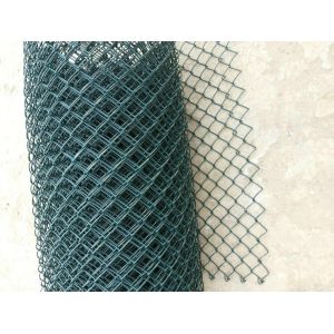 65x65 mm plastic pvc coated chain link wire mesh fence