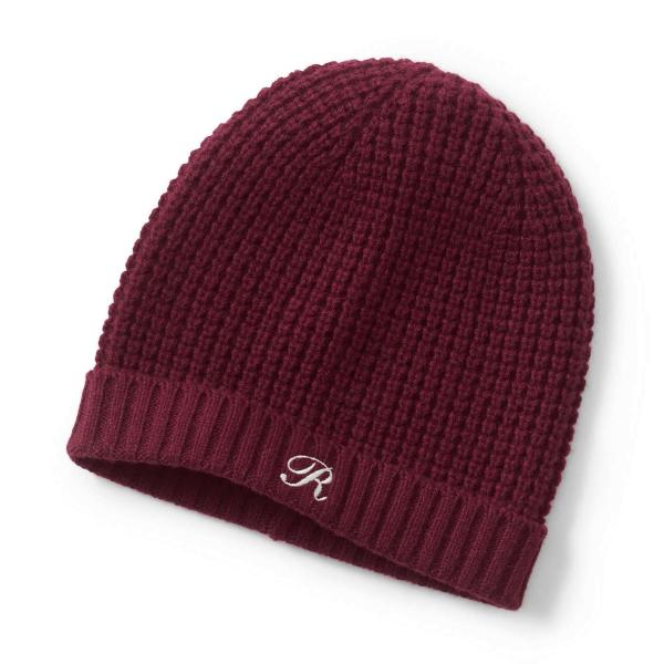 Buy WOMEN'S 100% CASHMERE KNITTED WAFFLE STITCH BEANIE HAT at wholesale prices