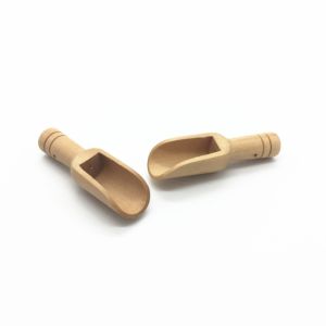 Beech Wood Mini Wooden Spoon For Bath Salts Coffee Measuring
