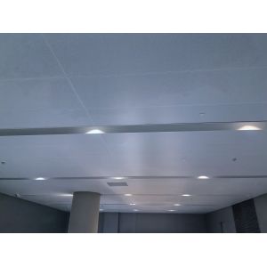 Composite Metal Honeycomb Acoustic Ceiling Tiles RAL White Aluminium Micro