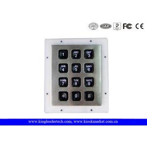 Rugged Water-proof Vandal-proof Keypad with 12 Back-lit Keys Ideal for Dark