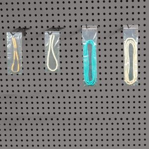 Clear Plastic Zipper Bags Resealable With Hang Hole