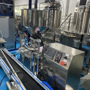 Automatic Peanut Butter Viscous Liquid Filling Machine Pneumatic Piston Type