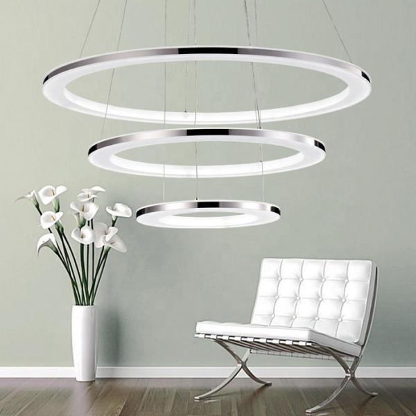 Acrylic Decorative Nordic Ceiling Round Hanging Drop Kitchen Led Lighting Modern