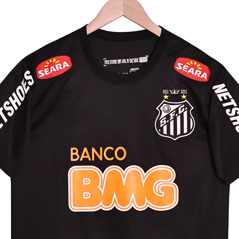 Santos 2012-2013 season black home jersey replica team customized exclusive