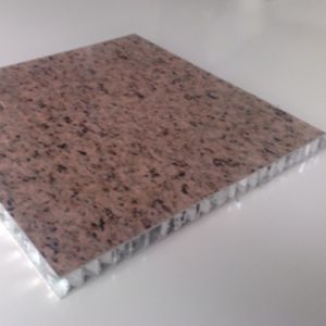 Stone Grain Aluminum Sandwich Panels PVDF Coated Honeycomb Stone Cladding