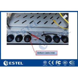 2 Bays 40U Waterproof IP55 Outdoor Control Cabinet