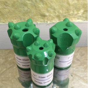 7 / 11 / 12 Degree Tungsten Carbide Button Drill Bit , Tapered Seven Button Bit