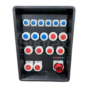 Syntax MD4 Three Phase 125A Power Distro Box In PE IP67 With Schneider Breakers