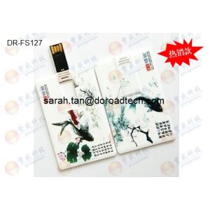 Quality Printed Plastic Credit Card USB Flash Drives, Customized USB for sale