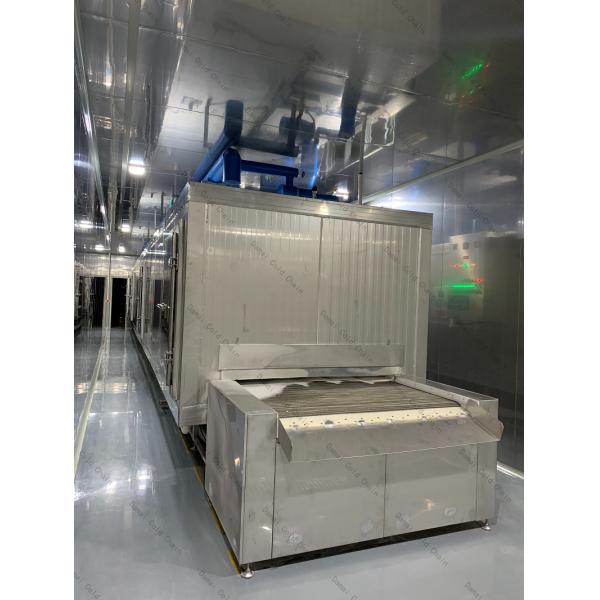 Continuous Quick Freezing Equipment 1000kg/h Customized Size