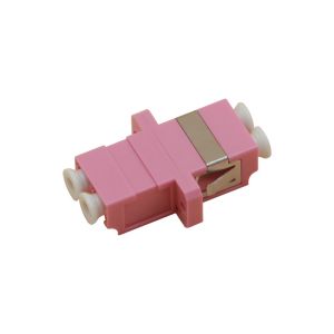 lc to lc adapter multimode OM4 duplex adapter with flange for Telecommunication