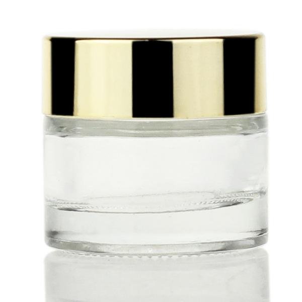 Clear Frosted 10g Cream Glass Jars For Cosmetic Lotion Cream