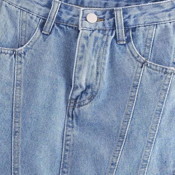 Factory OEM High Waist Washed Jeans Fashion Street Shorts Culottes For Women