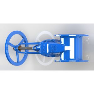 Soft Sealing Ductile Iron Gate Valve Red / Blue Epoxy Coated