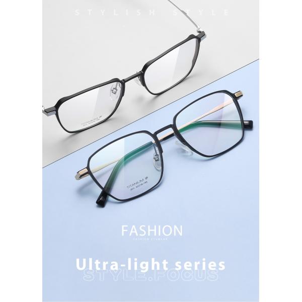 Non Prescription Titanium Cable Temple Eyeglasses Clear Lenses CE