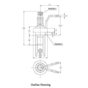 15kw 2450mhz Cw Magnetron , Industrial Magnetron Microwave Oven Parts