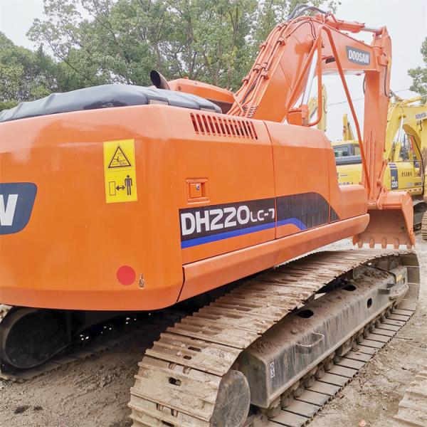 Original Hydraulic Cylinder 22 Ton Doosan Excavator DH220-7 in Good Condition in 2017