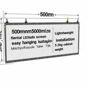 500mm*500mm Panel Size Rental LED Display Screen Lightweight and Easy Hanging