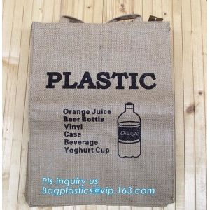 Lightweight collapsible jute fabric storage bin basket,Jute multifunctional