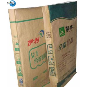 Kraft Paper Laminated PP Woven Bag, Kraft Paper Sack Bags with PP Woven