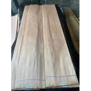 China Crown Cut Natural African Okoume Wood Veneer Thick 0.40MM on sale