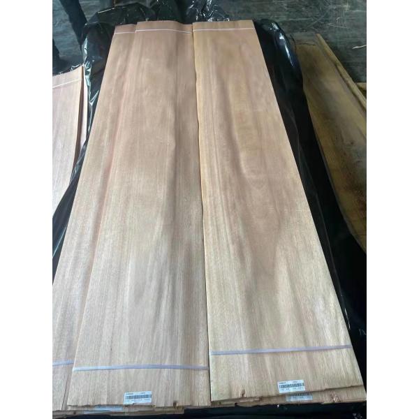 Buy Crown Cut Natural African Okoume Wood Veneer Thick 0.40MM at wholesale prices