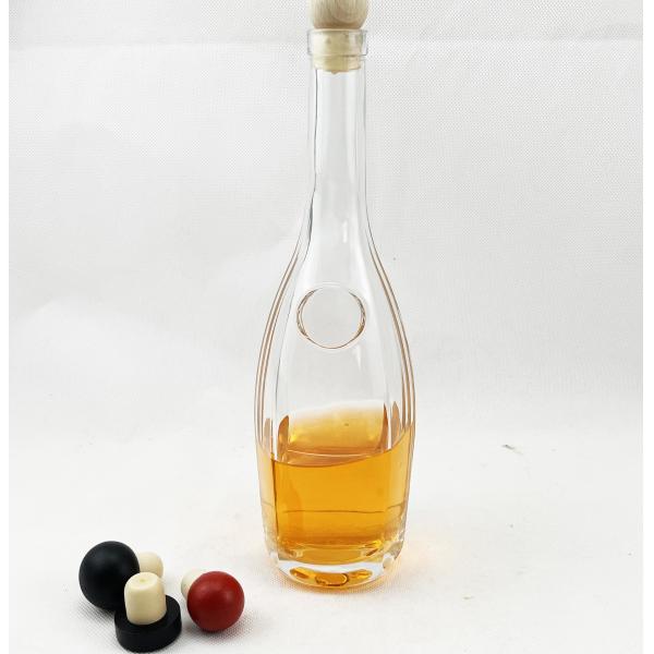 Sample Freely Decal Empty Glass Liquor Bottle Vodka Gin Bottle with Cork Gin