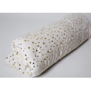 Silver Plating Flannel Polyester Fleece Blanket Reversible Plush Throw Fluffy