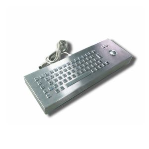 Quality Desktop IK07 IP65 SS304 Industrial Keyboard With Trackball 65 Keys for sale